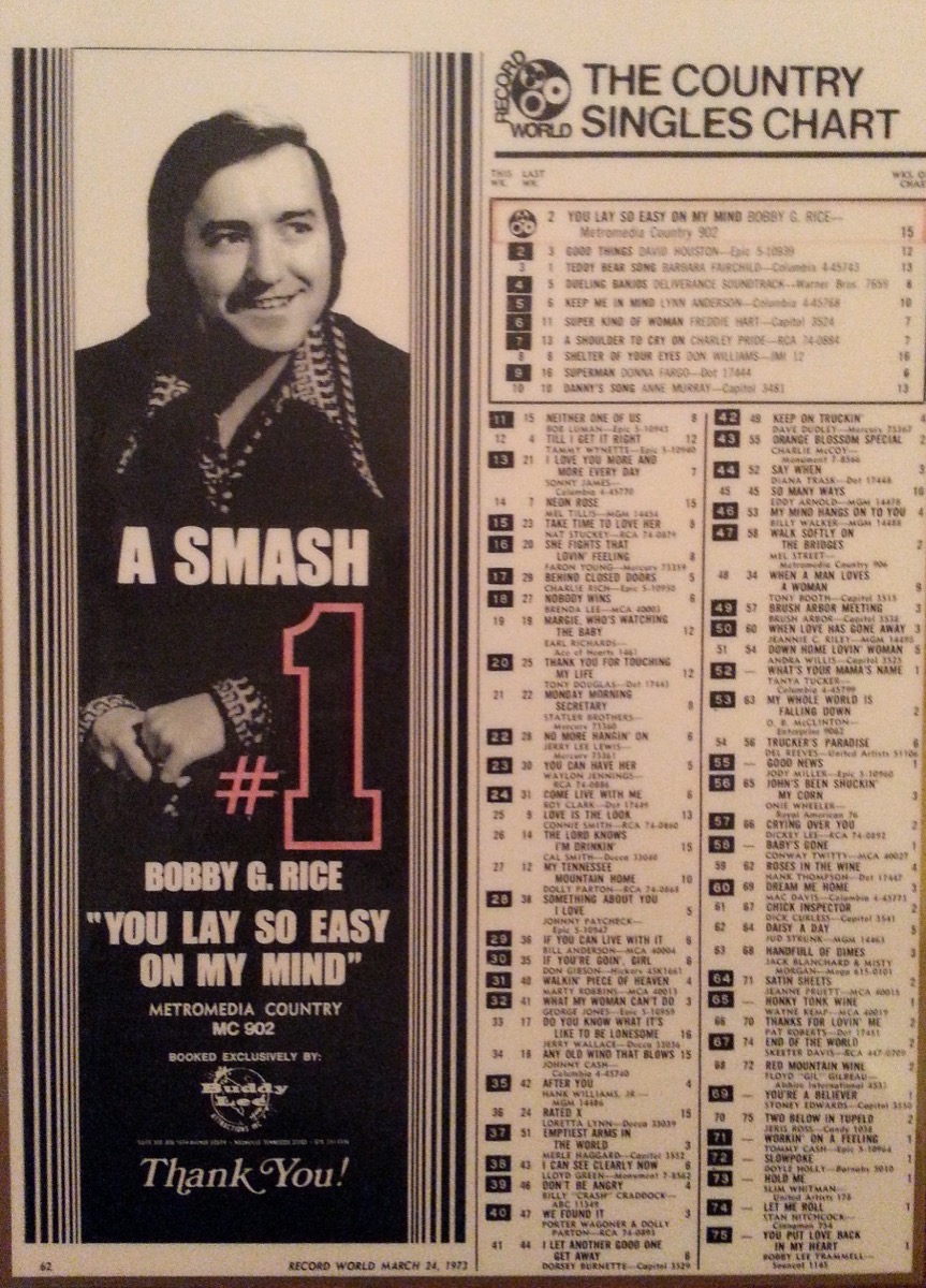 Bobby G. Rice #1 Billboard Chart